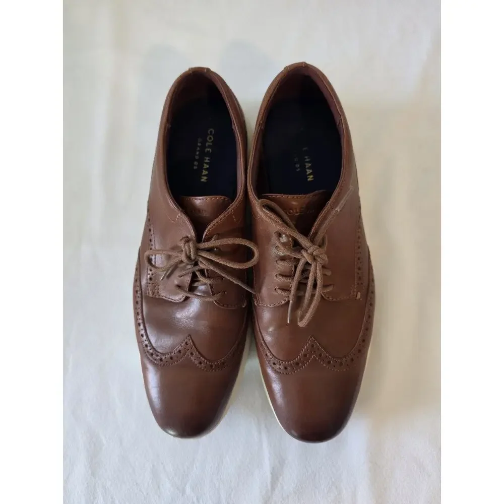 Cole Haan Grand Tour Wingtip Oxford Men’s 11.5 M Brown Leather C29414 Grand OS